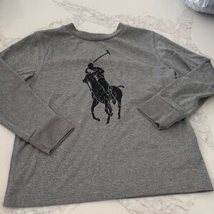 Polo by Ralph Lauren Gray Long Sleeve Tee